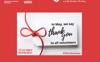 National Volunteer Week is 17 – 23 May 2021